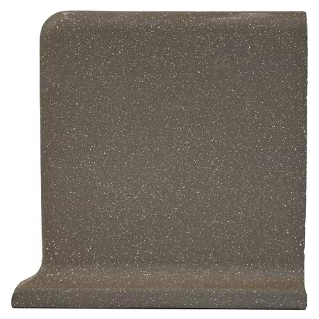 Elemental Pewter Brown 6x6 Ceramic Quarry Tile Cove Base Right Outside Corner (14 per box)