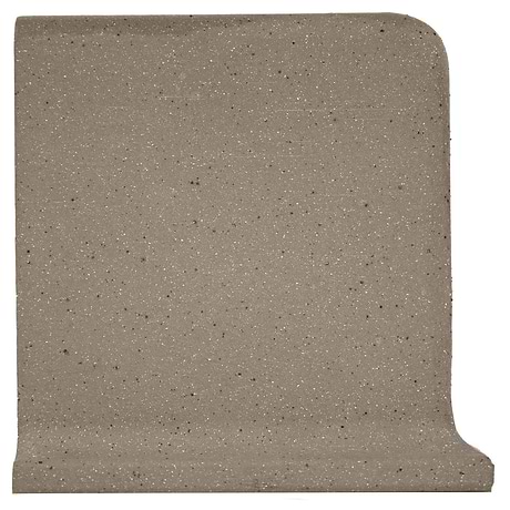 Elemental Gray 6x6 Ceramic Quarry Tile Cove Base Left Outside Corner (14 per box)