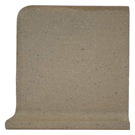 Elemental  Gray 6x6 Ceramic Quarry Tile Cove Base Right Outside Corner (14 per box)