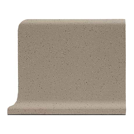 Elemental  Gray 6x8 Ceramic Quarry Tile Cove Base Right Outside Corner (14 per box)
