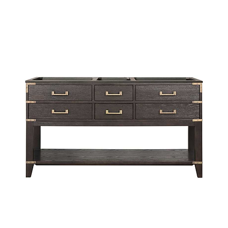 Calico Brown Oak 60" Double Vanity without Top