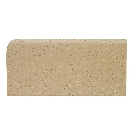 Elemental Beige 4x8 Ceramic Quarry Tile Left Bullnose Corner (12 per box)