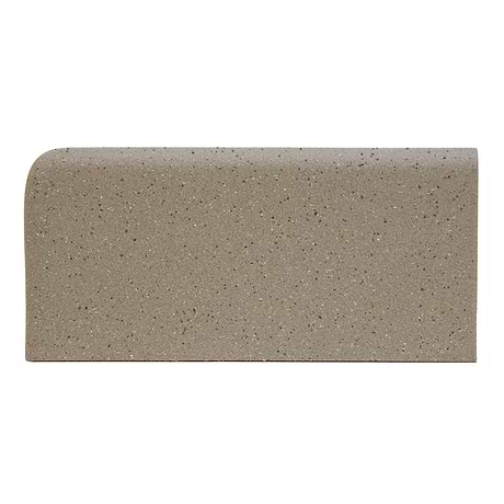 Elemental  Gray 4x8 Ceramic Quarry Tile Right Bullnose Corner (12 per box)
