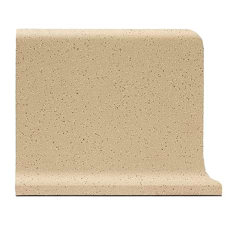 Elemental Beige 6x8 Ceramic Quarry Tile Cove Base Left Outside Corner (14 per box)