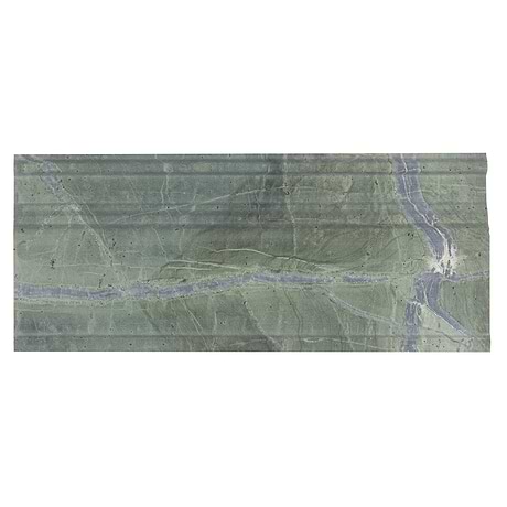 Tia Verde Green 5x12 Honed Marble Base Molding