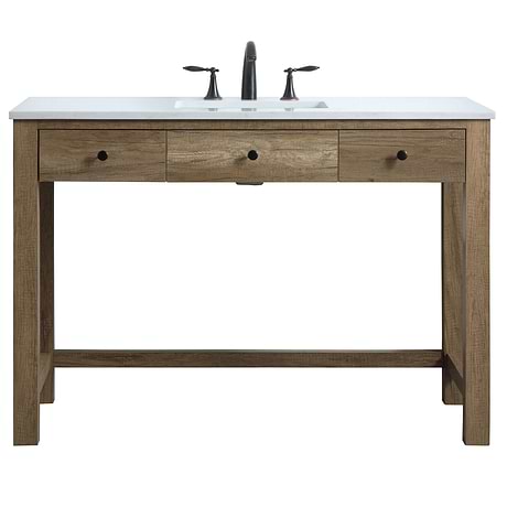 Murray Blonde Oak 48" Single Vanity with White Cultured Marble Top