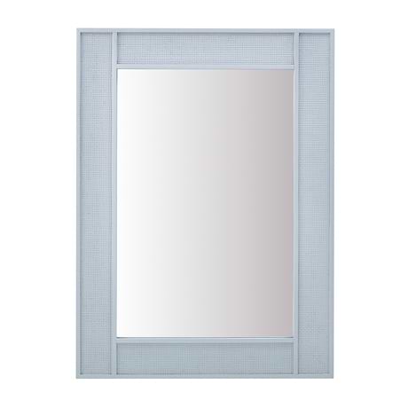 Solene Serenity Blue Oak 28x42" Rectangle Mirror by JMV