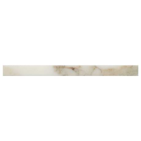 Calacatta Verde Premium 1x12 Honed Marble Square Pencil Trim