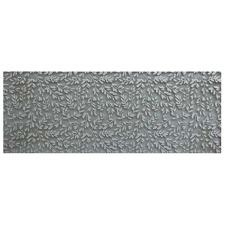 Sonya Flowers Sterling 6x16 Frosted Glass Tile