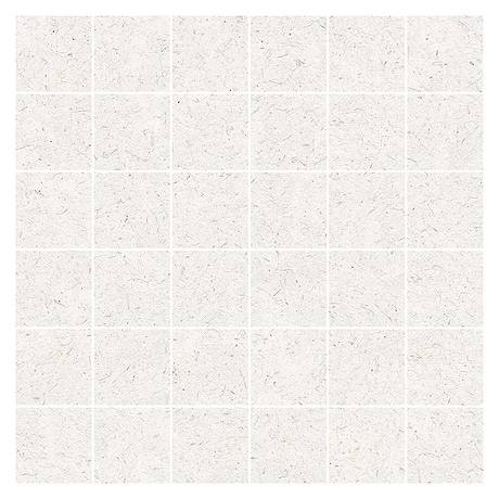 Hikari Chalk White 2x2 Limestone Look Matte Porcelain Mosaic Tile