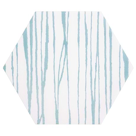 HexArt Zen Sky Blanco White 8" Hexagon Matte Porcelain Tile