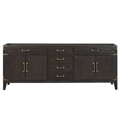 Aiden Brown Oak 84" Double Vanity without Top