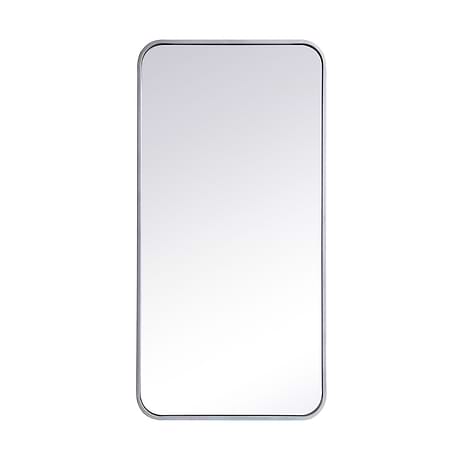 Netta Silver Metal 18x36  Mirror