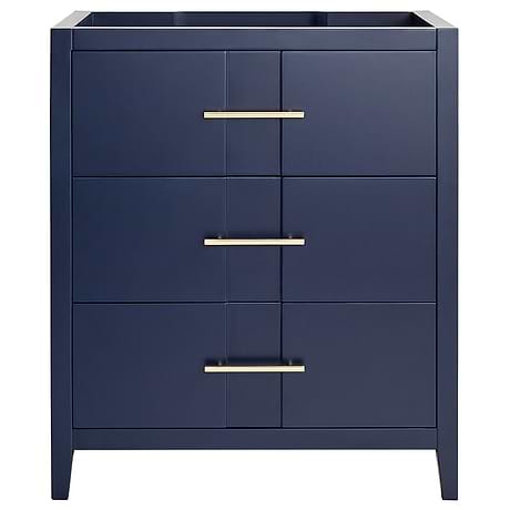 Iconic Navy and Gold 30" Single Vanity without Top