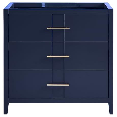 Iconic Navy and Gold 36" Single Vanity without Top