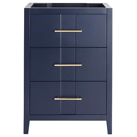 Iconic Navy and Gold 24" Single Vanity without Top