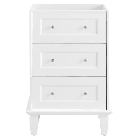 Nora White 24" Single Vanity without Top