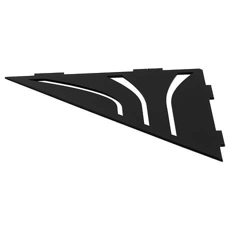 Essential Powder-Coated Matte Black Kaska Shower Shelf