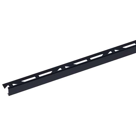 Essential Trims by Blanke Powder-Coated Coal Black 3/8" (10mm) Edge Protector Trim