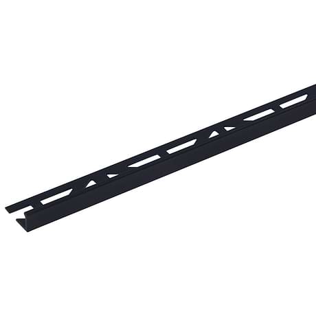 Essential Trims by Blanke Powder Coated Midnight Black 3/8" Edge Protector Trim