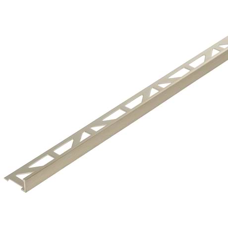 Essential Trims by Blanke Brushed Anodized Royal Champagne 3/8" (10mm) Edge Protector Trim
