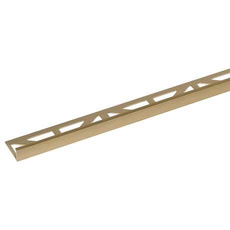 Essential Trims by Blanke Brushed Anodized Satin Gold 3/8" (10mm) Edge Protector Trim