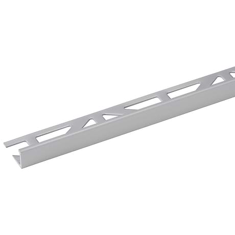 Essential Anodized Aluminium Satin Silver 1/2" L-Shape Tile Edge Protector Trim