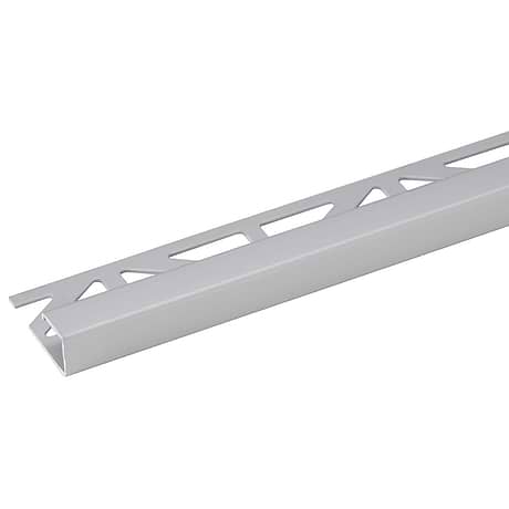Essential Anodized Aluminum Polished Silver 9/32" Square Shape Tile Cubline Trim