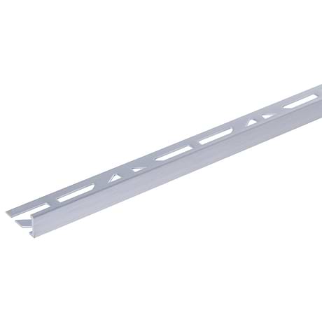 Essential Trims by Blanke Brushed Anodized Satin Silver 3/8" (10mm) Edge Protector Trim
