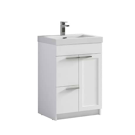Mona 24" White Vanity And Counter