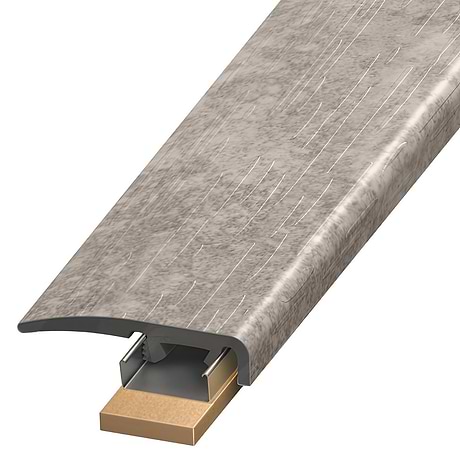Renew LVT Metalcrete Dusk 1.38x94" LVT Slim End Cap by Versatrim