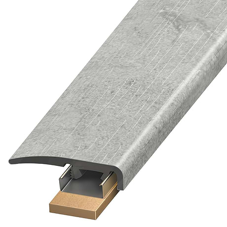 Renew LVT Metalcrete Platinum 1.38x94" LVT Slim End Cap by Versatrim