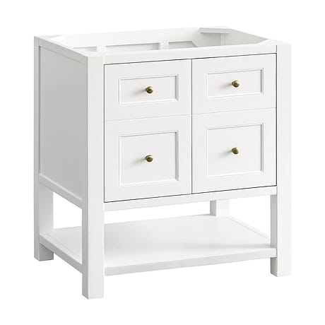 Breckenridge Bright White 30" Single Vanity without Top by JMV