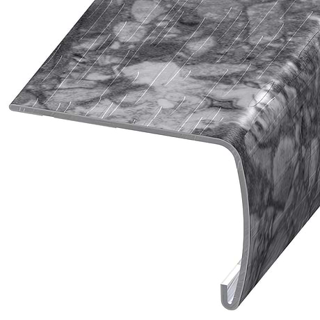 Rizo LVT Charcoal 2x1.5x94" VersaEdge Xtra Tall Stair Nose by Versatrim