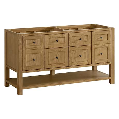 Breckenridge Light Natural Oak 60" Double Vanity without Top by JMV