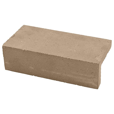 Brownstone Gray 2x7 Textured Wire Cut Clay Thin Brick Edge Cap