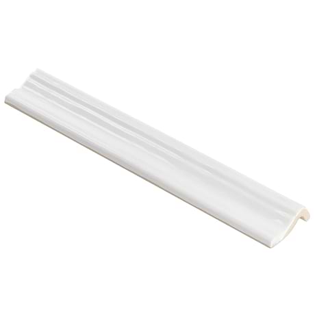 Manchester Bianco White 2x12 Ceramic Chair Rail Liner