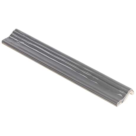 Manchester Charcoal Gray 2x12 Ceramic Chair Rail Liner