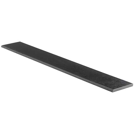 Hewlett  Black Iron 3x24 Matte Porcelain Bullnose