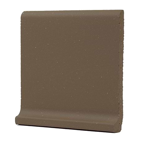 Elemental Chestnut Brown 6x6 Ceramic Quarry Tile Cove Base (14 per box)