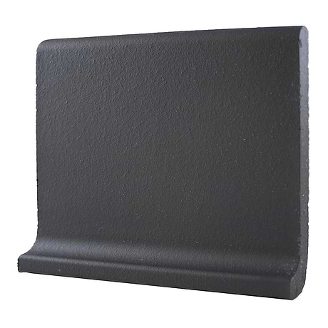Elemental Raven Gray 6x8 Ceramic Quarry Tile Cove Base (14 per box)
