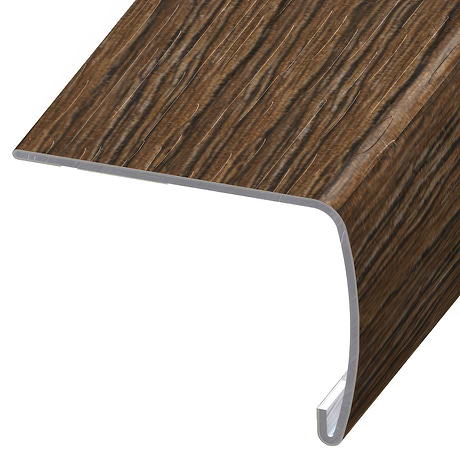 Hudson LVT Espresso 2x1.5x94" VersaEdge Xtra Tall Stair Nose by Versatrim