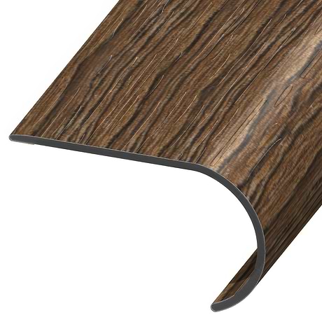 Hudson LVT Espresso 2.48x1.52x94" LVT Round Stair Nose by Versatrim