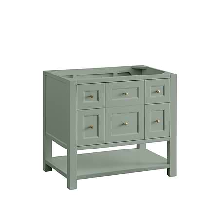 Breckenridge Breckenridge Smokey Celadon Green 36" Single Vanity without Top by JMV