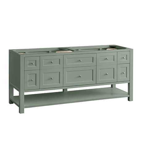 Breckenridge Breckenridge Smokey Celadon Green 72" Double Vanity without Top by JMV