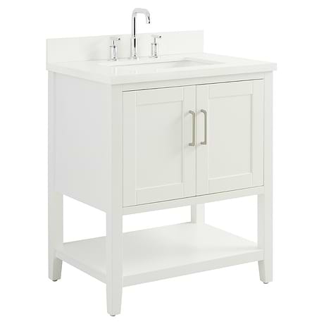 Sheraton 30" White Vanity with Quartz Counter