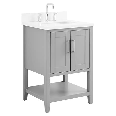 Sheraton 24" Gray Vanity with Quartz Counter