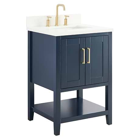 Sheraton 24" Navy Vanity with Quartz Counter