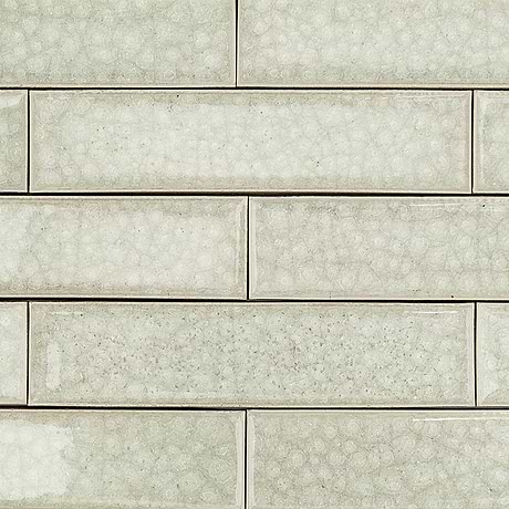Roman Frosty Morning Gray 2X8 Polished Glass Subway Tile
