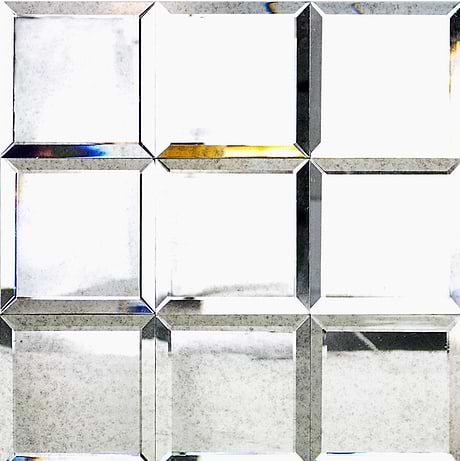 Paris Gray 4X4 Polished Beveled Mirror Tile